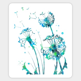 Dandelion Watercolor Painting Sticker